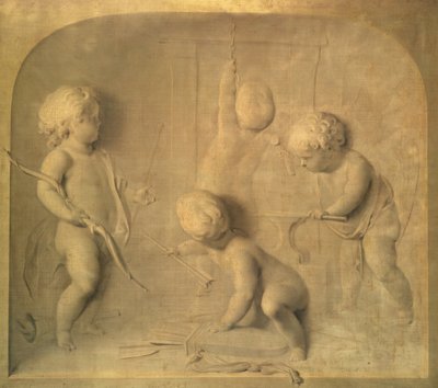 Putti, die Cupids Pfeile schmieden von Jacob de Wit